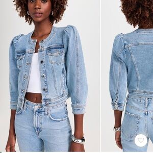 Retrofete Tasha Denim Puff Sleeve Jacket